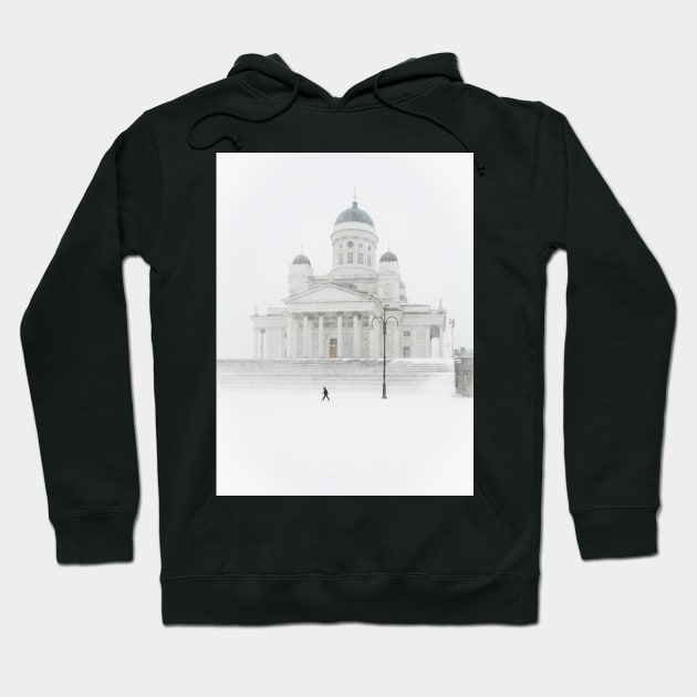 Winter in Helsinki Hoodie by ansaharju